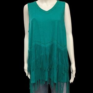 Double D Ranch Fringe Top Size: XL